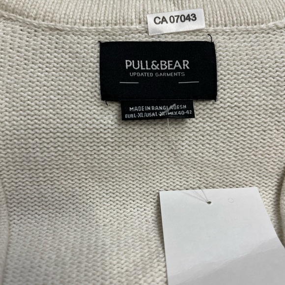 NWOT - Pull & Bear Men’s Cotton Button Up Cardigan - Size L-XL - Picture 5 of 7